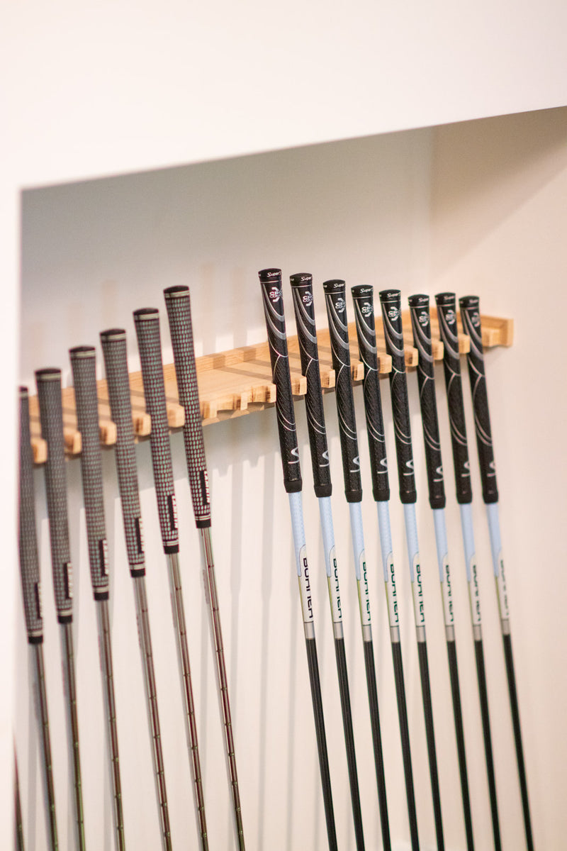 custom golf club storage rack in Raleigh NC