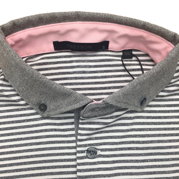 Greyson - Quoque Polo in Smoke Heather – Dogwood Country