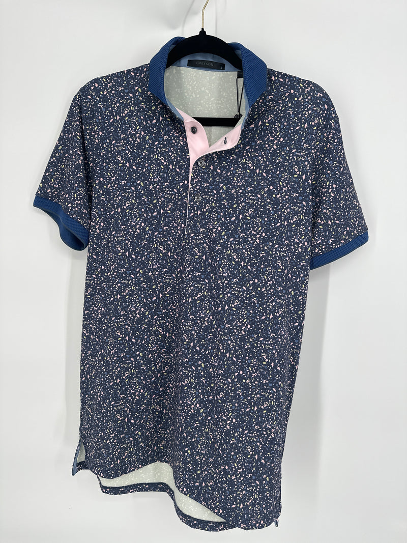 Greyson Angel Tears Polo in Sea (S,M,XL)
