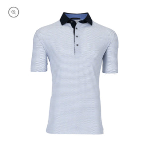 Greyson Long Tail Polo in Arctic (S,M)