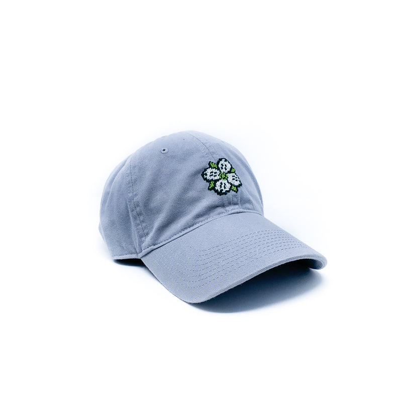 Needlepoint Dogwood Logo Hat in Grey